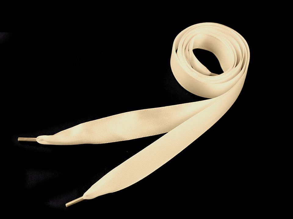 Satin laces length 110 cm - Black (100 Pieces)