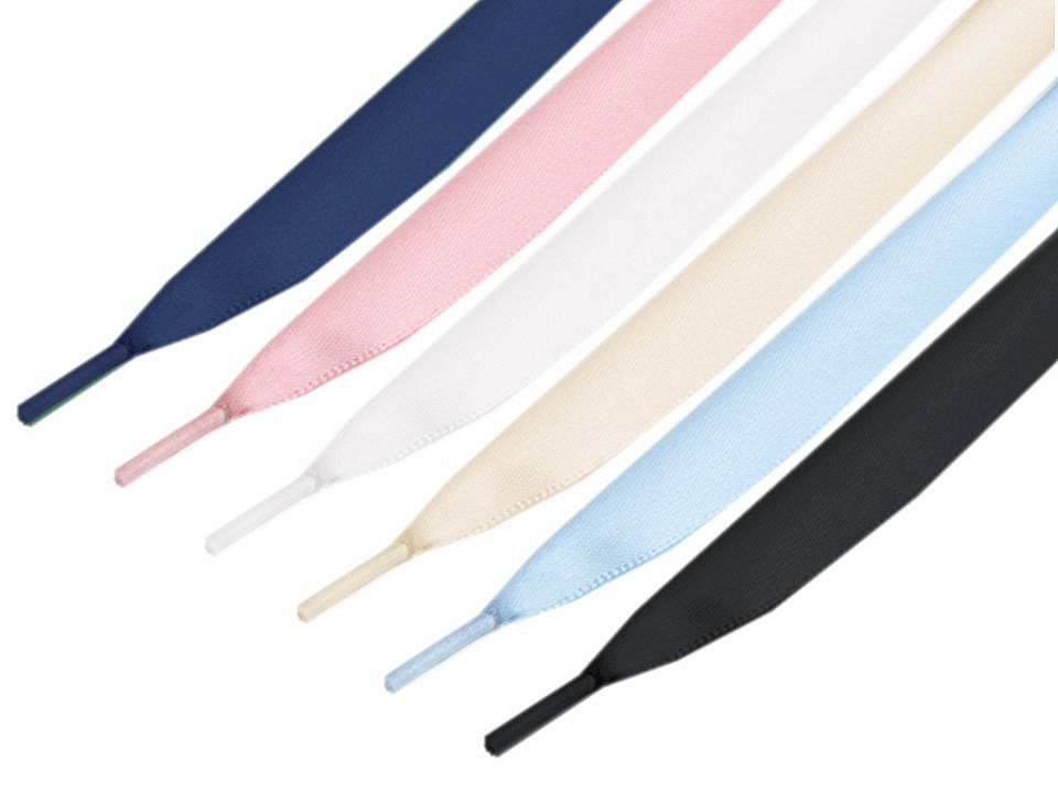 Satin laces length 110 cm - Black (100 Pieces)