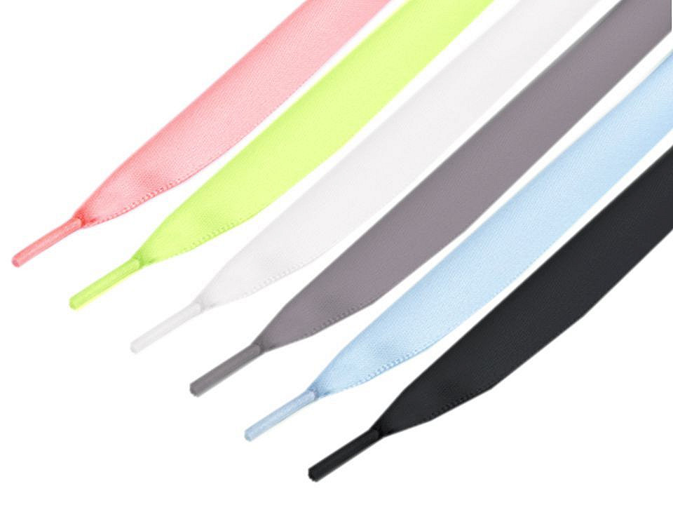 Satin laces length 110 cm - Black (100 Pieces)