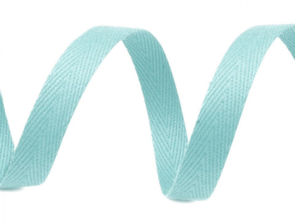 Herringbone twill tape width 10 mm - Lightgrey (50 Meters)