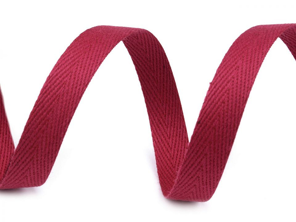 Herringbone twill tape width 10 mm - Lightgrey (50 Meters)