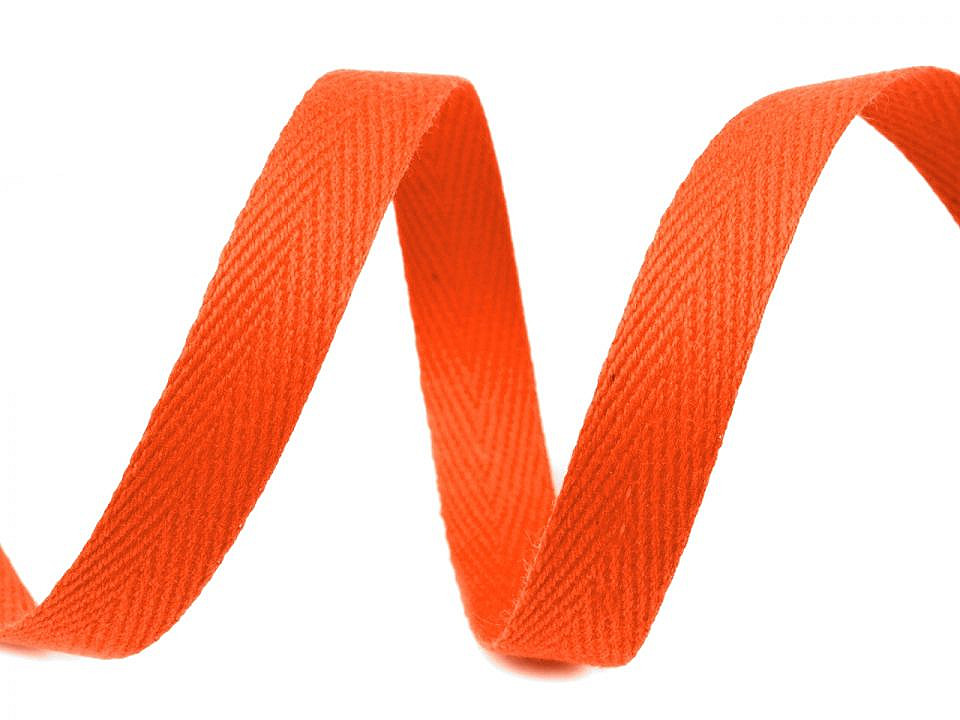 Herringbone twill tape width 10 mm - Lightgrey (50 Meters)