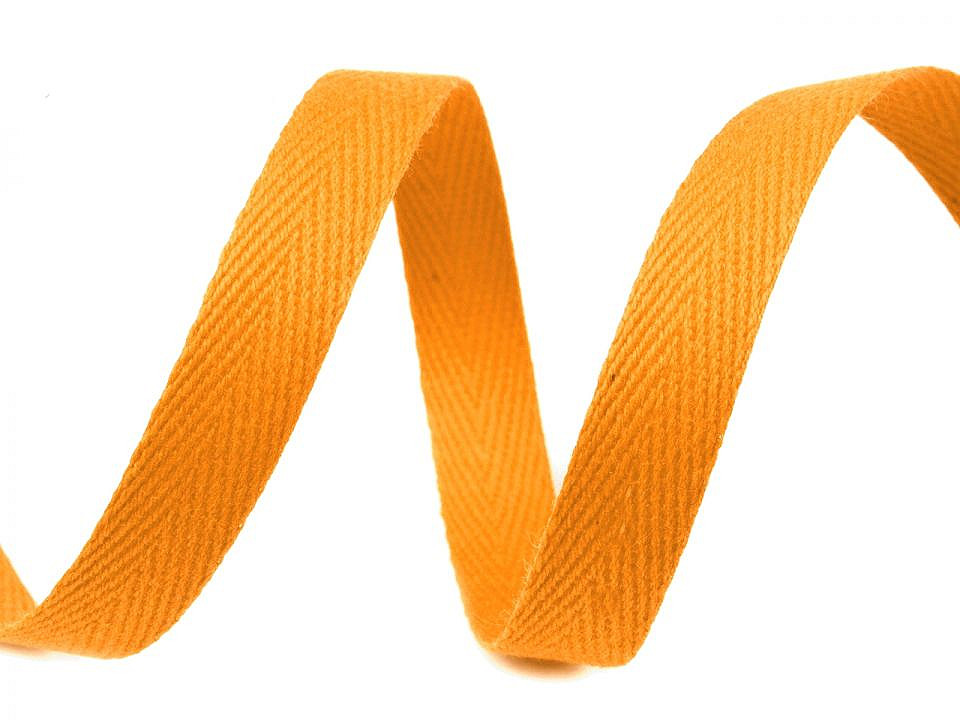 Herringbone twill tape width 10 mm - Lightgrey (50 Meters)