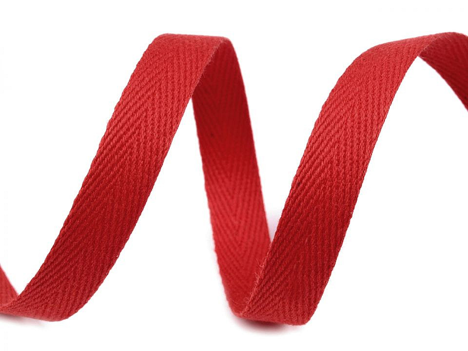 Herringbone twill tape width 10 mm - Lightgrey (50 Meters)
