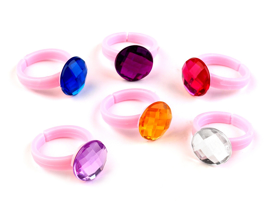 Girls rings - assorted mix - Mix (36 Pieces)