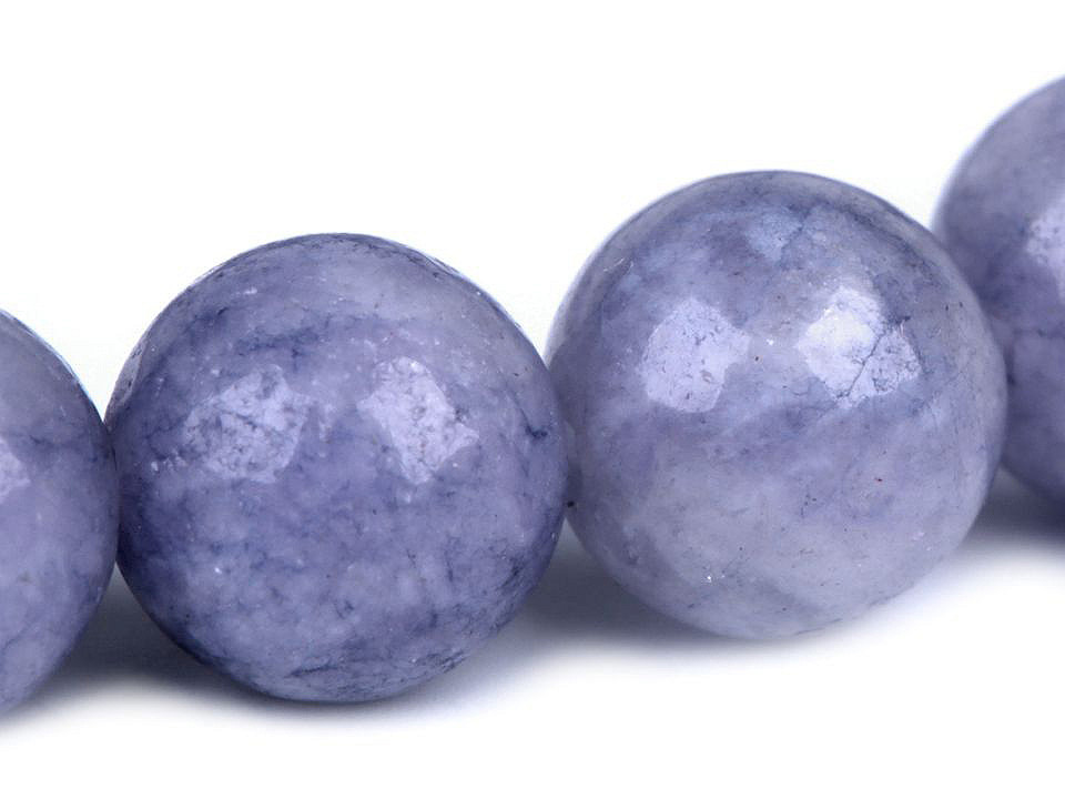 Bracelet made of minerals, quartz with sodalite - Violet lilac (1 Piece)