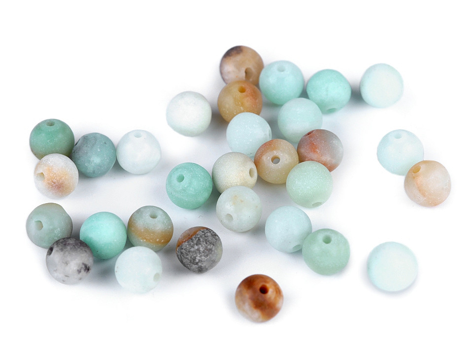 Amazonite matte synthetic mineral ø6 mm - Amazonit (60 Pieces)