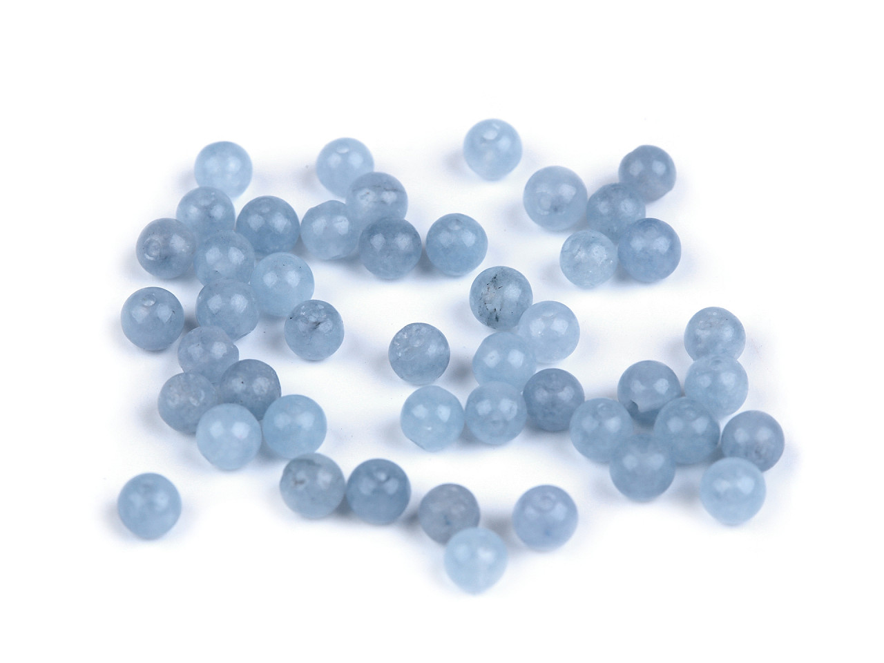 Angelite synthetic mineral ø4 mm - Angelite (88 Pieces)