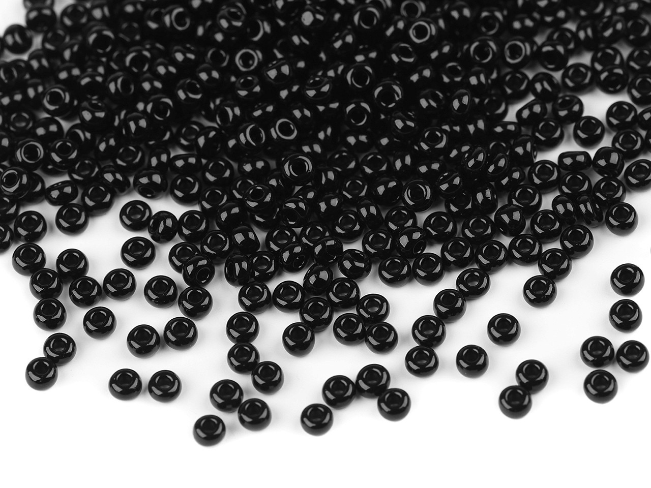 Seed beads / rocaille preciosa 8/0 - 3 mm - Black (20 Grams)