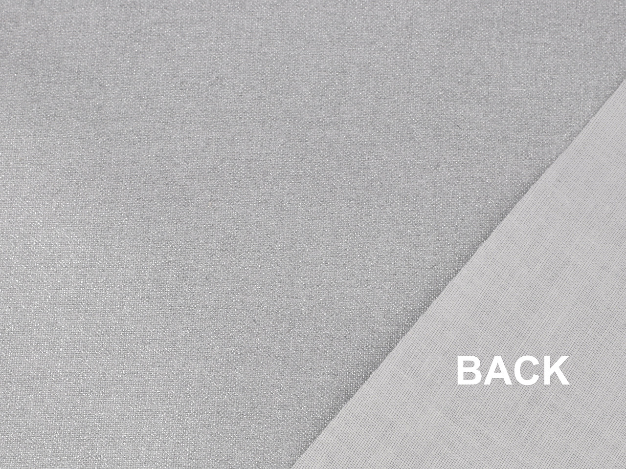 Cotton fabric single-sided with aluminium coating zaro - Grey (1 Meter)