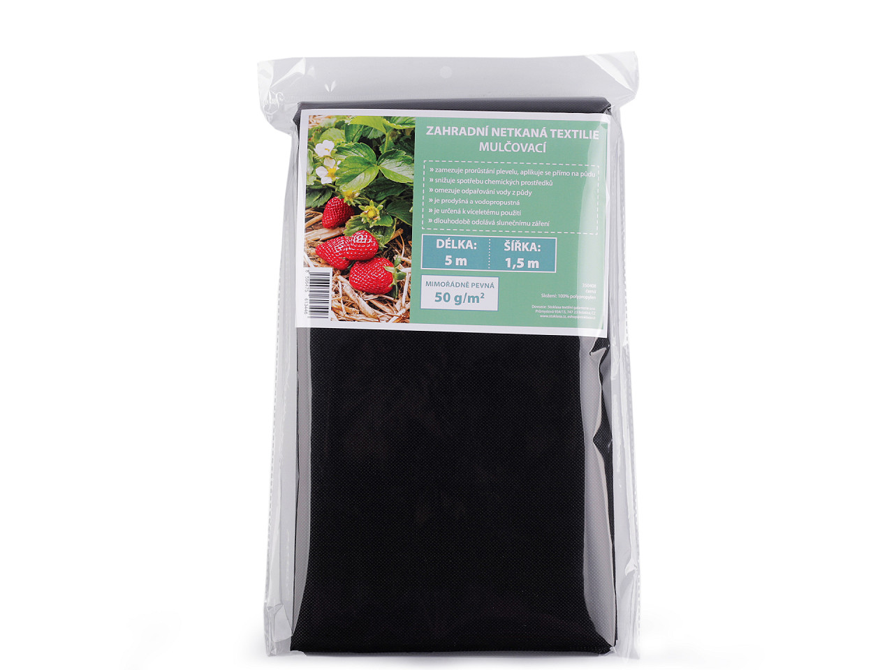 Garden non-woven landscape fabric - Black (5 Meters)