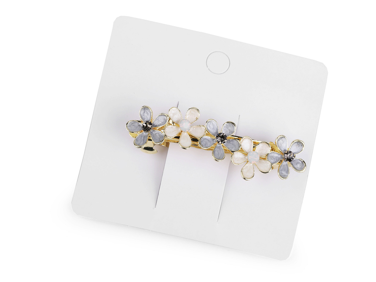 French hair clip butterfly, flower - Powder (1 Piece)