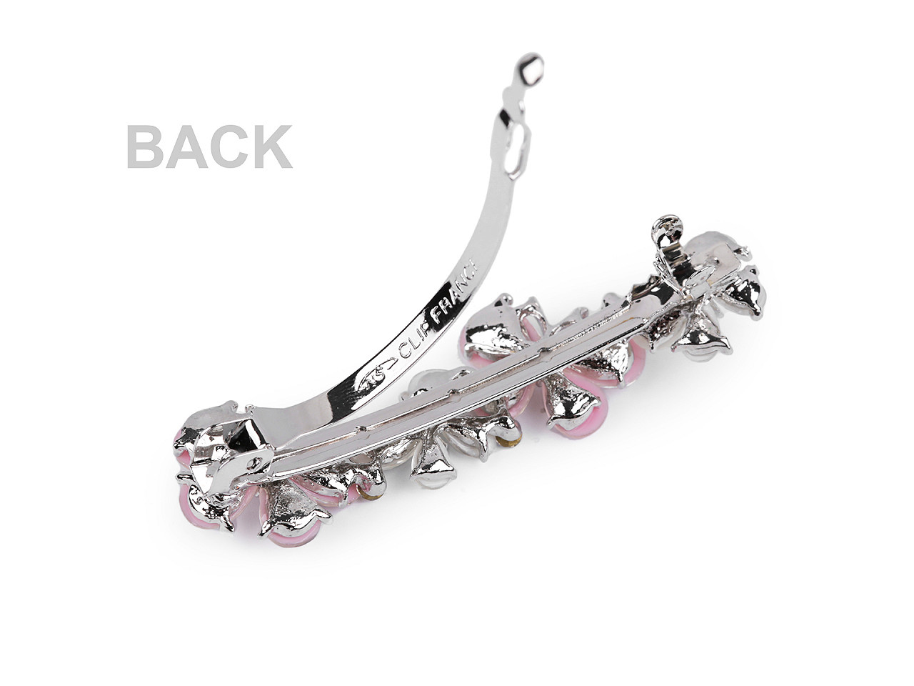 French hair clip butterfly, flower - Powder (1 Piece)