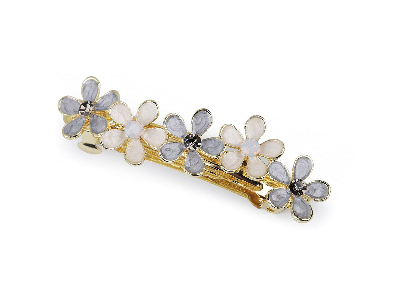 French hair clip butterfly, flower - Powder (1 Piece)