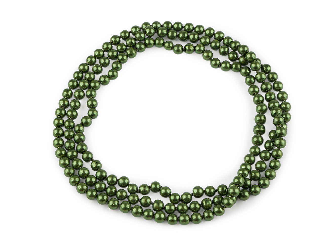 Faux pearl necklace long, retro - Light pink (1 Piece)