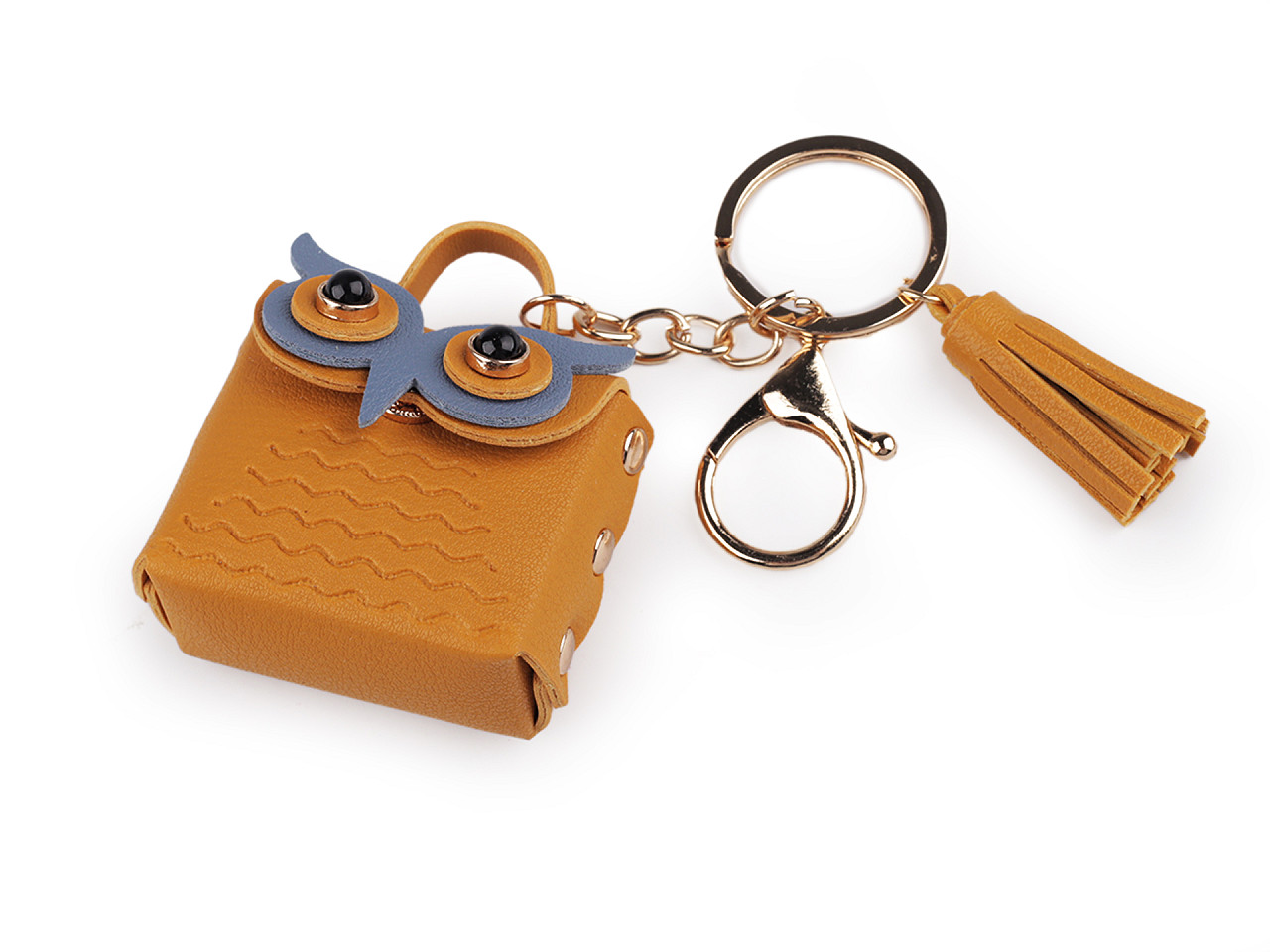 Backpack pendant / keychain - owl bag - Mustard (1 Piece)