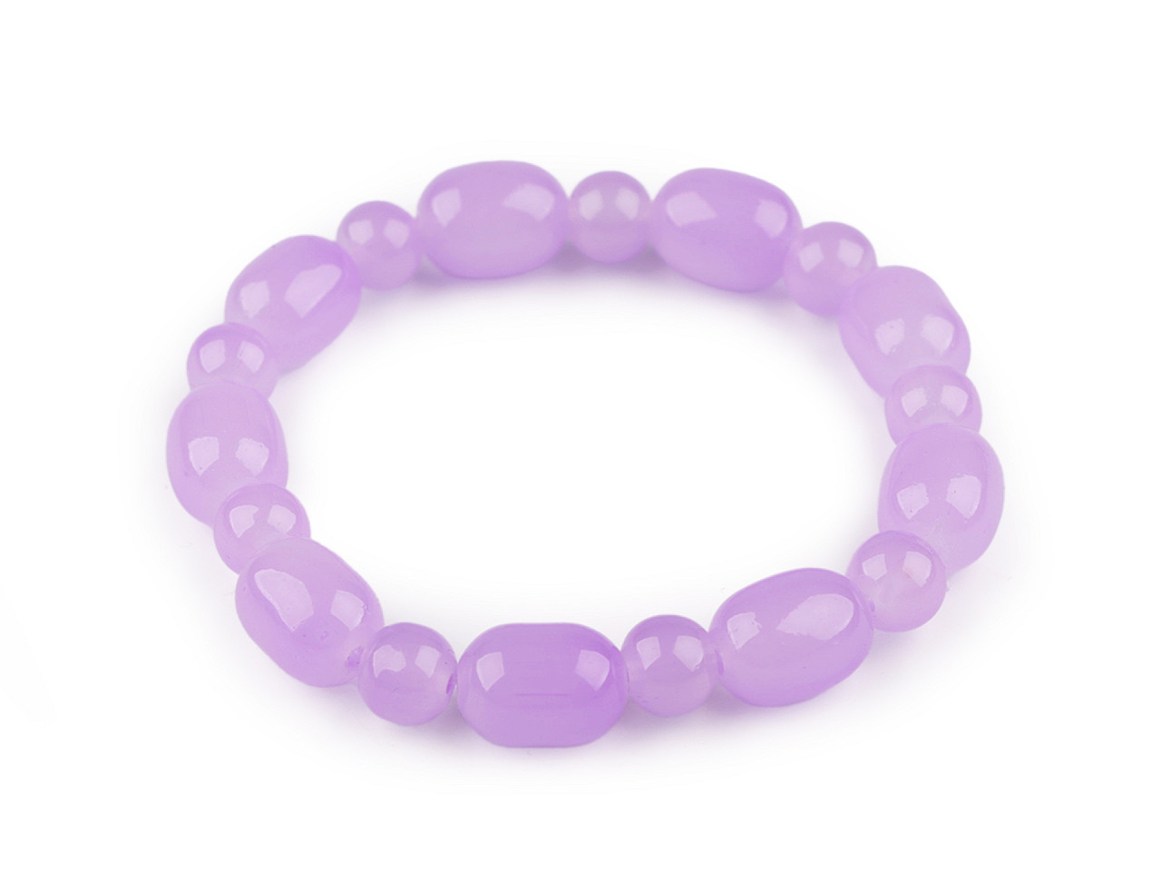 Bracelet made of glass beads - Blue dark (1 Piece)