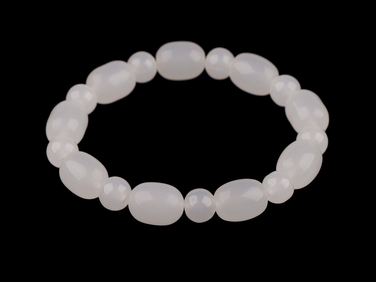 Bracelet made of glass beads - Blue dark (1 Piece)