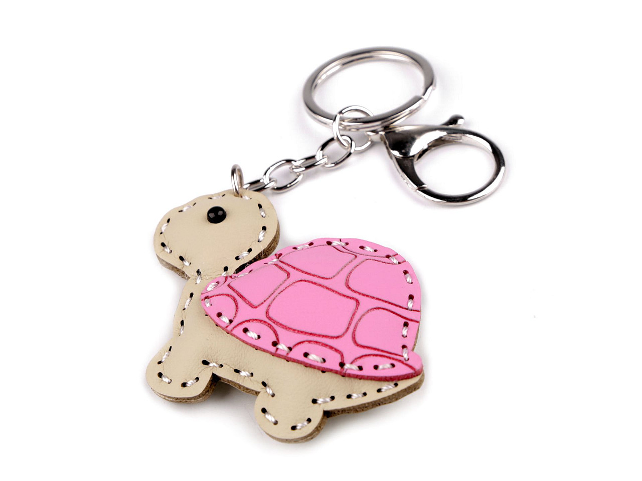 Backpack pendant / keychain - turtle, dinosaur - Gold (1 Piece)