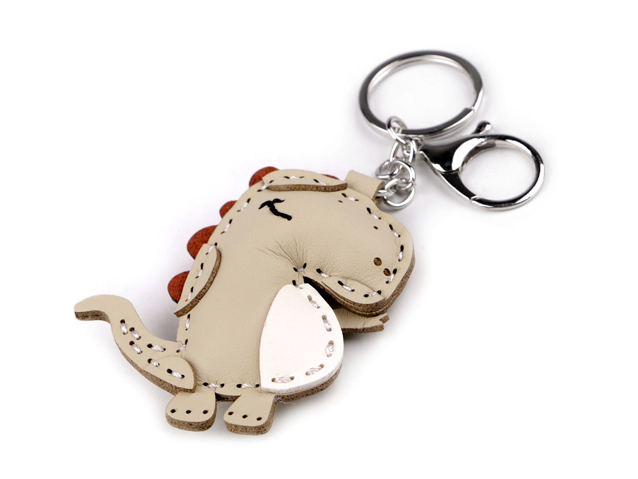 Backpack pendant / keychain - turtle, dinosaur - Gold (1 Piece)