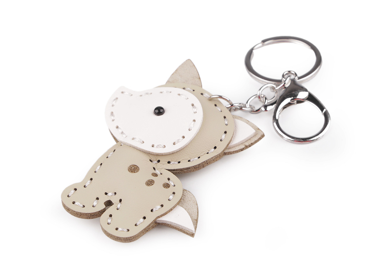 Backpack pendant / keychain - wolf, horse - Mustard (1 Piece)