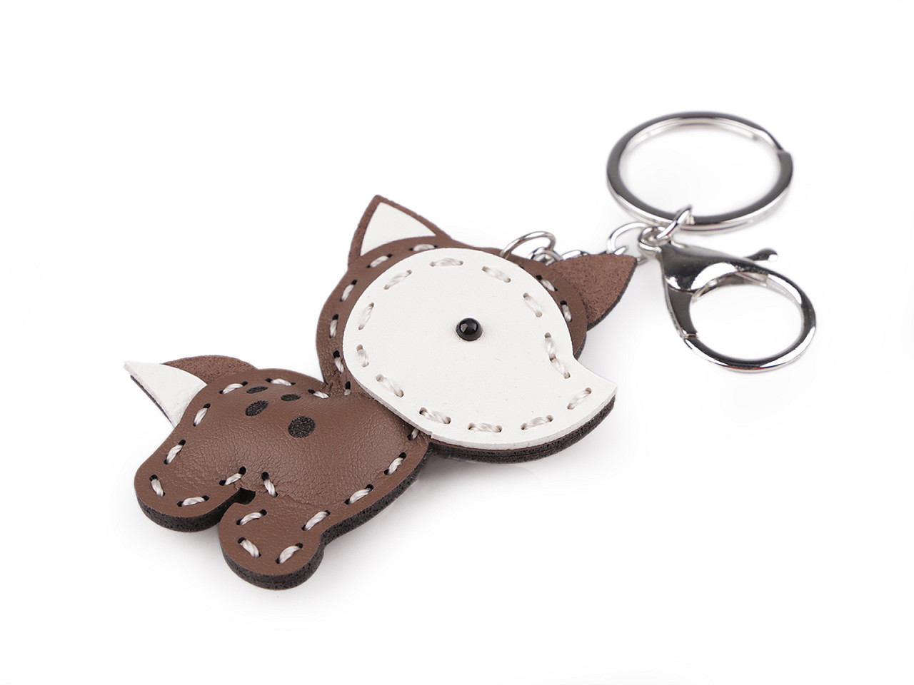 Backpack pendant / keychain - wolf, horse - Mustard (1 Piece)