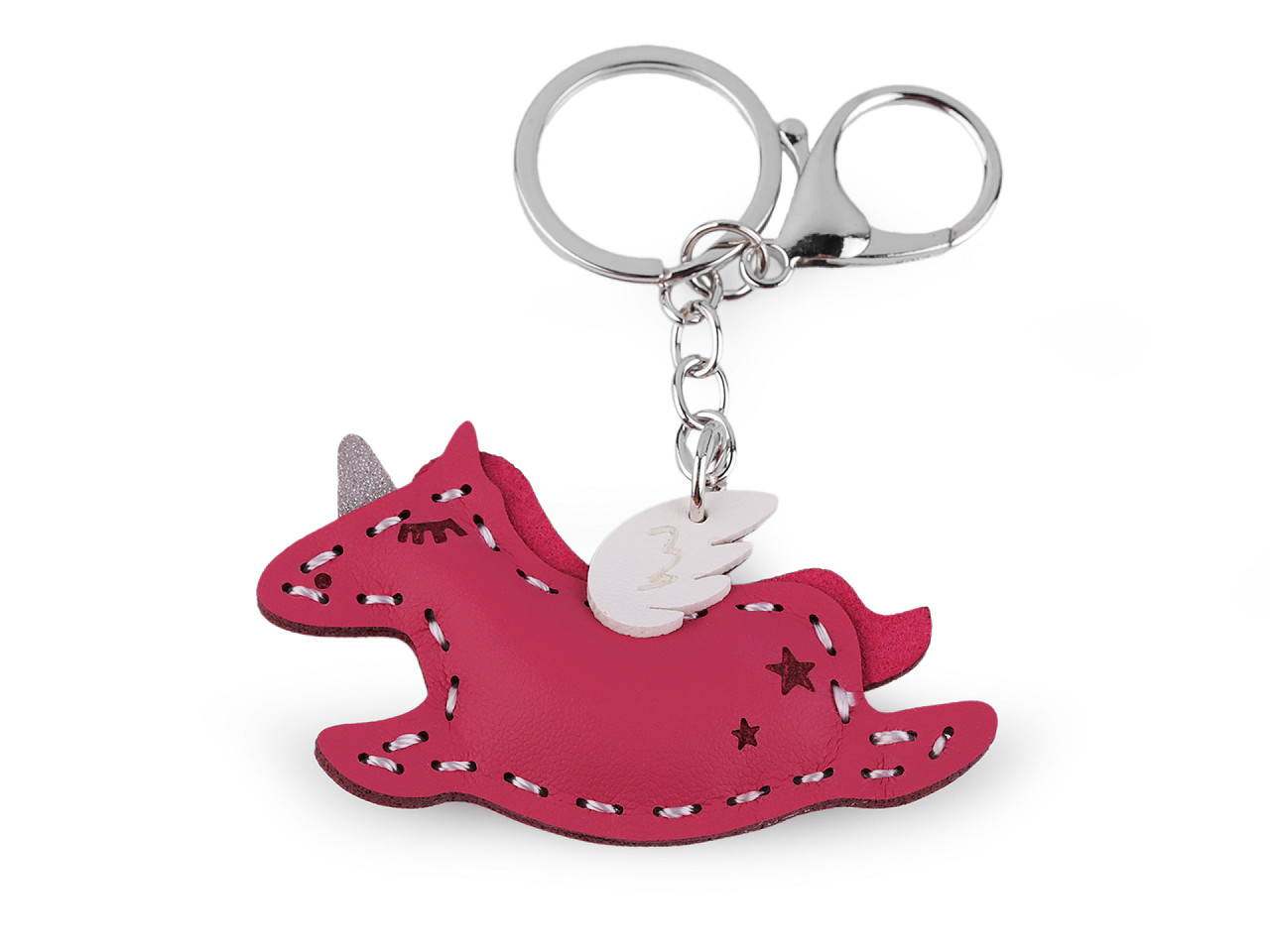 Backpack pendant / keychain - unicorn, elephant - Pink (1 Piece)