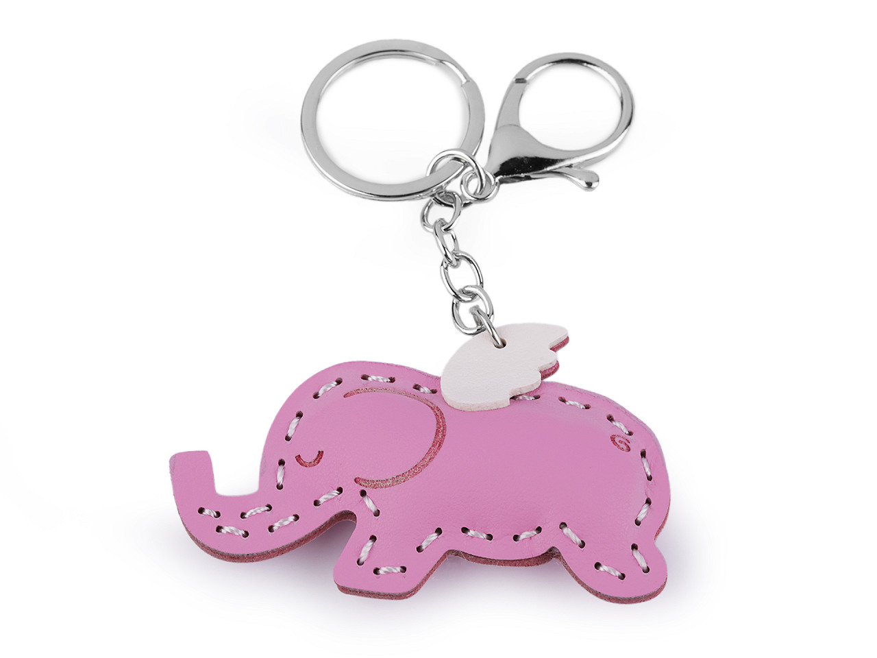 Backpack pendant / keychain - unicorn, elephant - Pink (1 Piece)