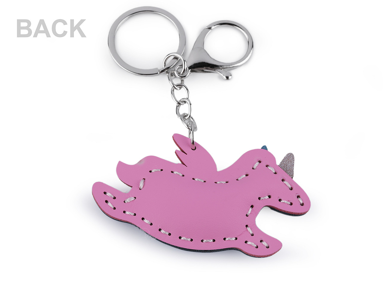 Backpack pendant / keychain - unicorn, elephant - Pink (1 Piece)