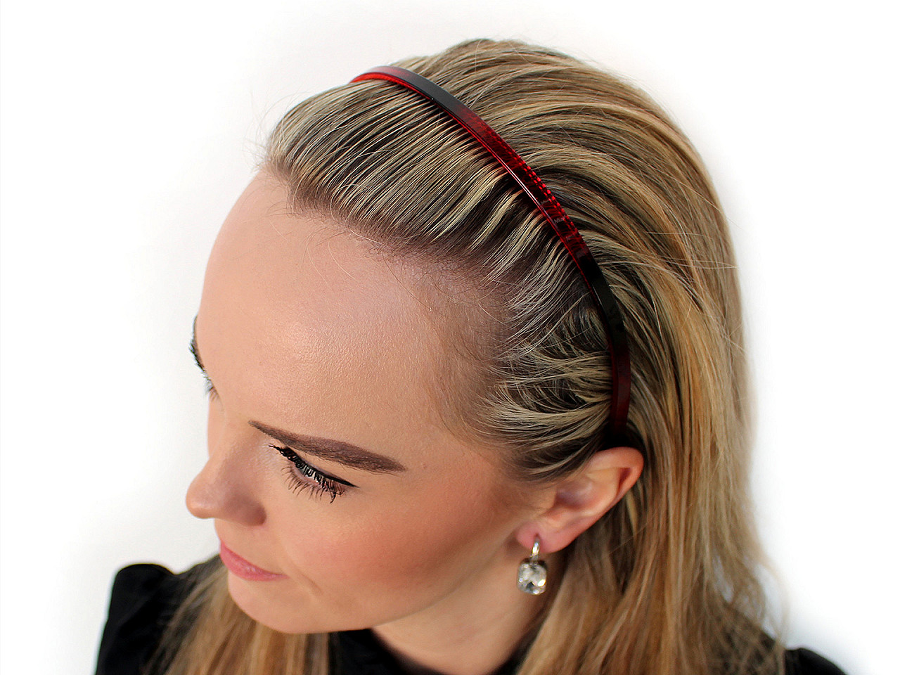 Plastic hair band - Mix (12 Pieces)