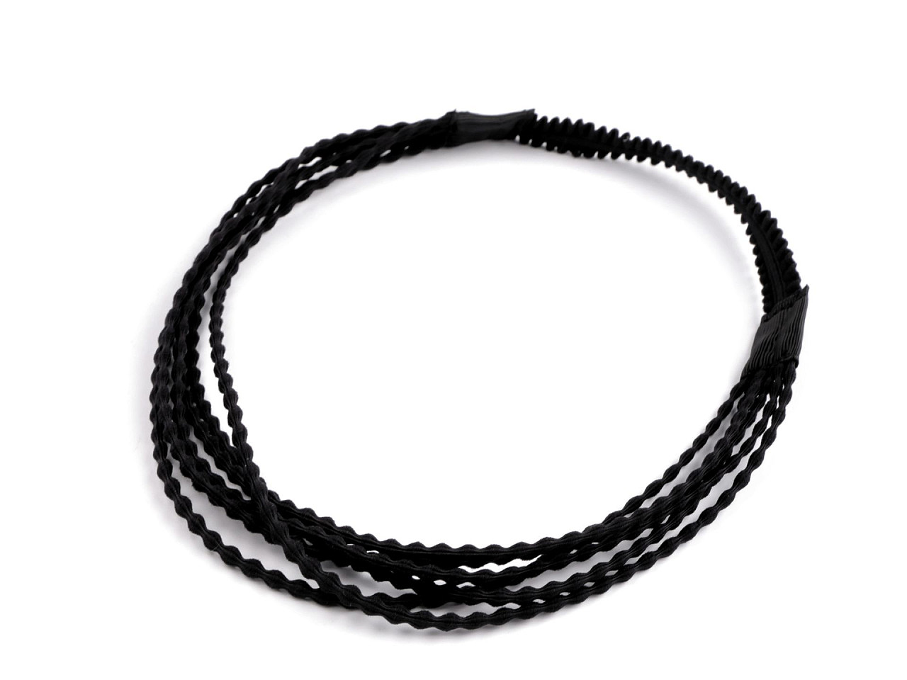 Elastic hairband, multi-row - Lig.pastel green (1 Piece)