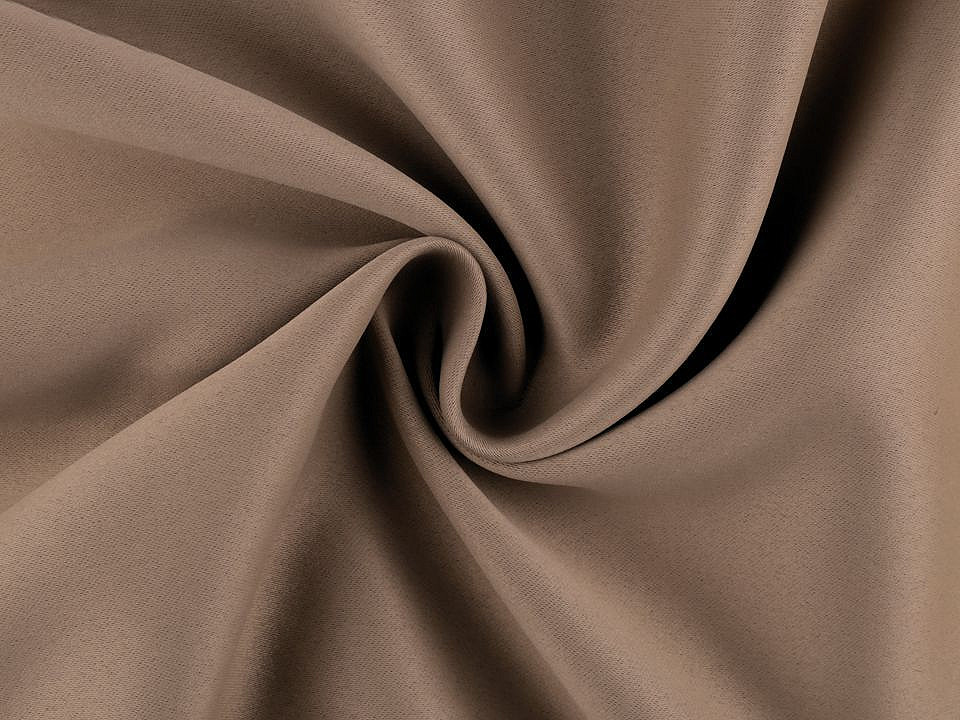 Blackout curtain fabric width 280 cm - Brown (1 Meter)