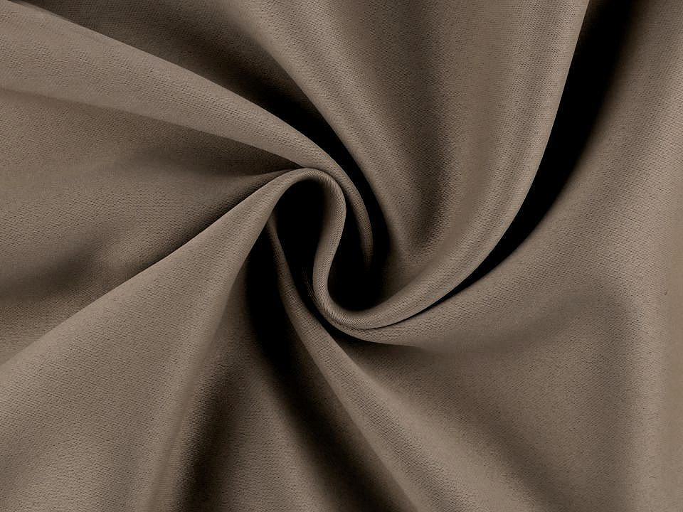 Blackout curtain fabric width 280 cm - Brown (1 Meter)