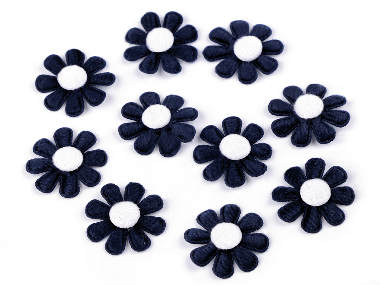 Felt flower ø2.7 cm - Yellow (5 Pieces)