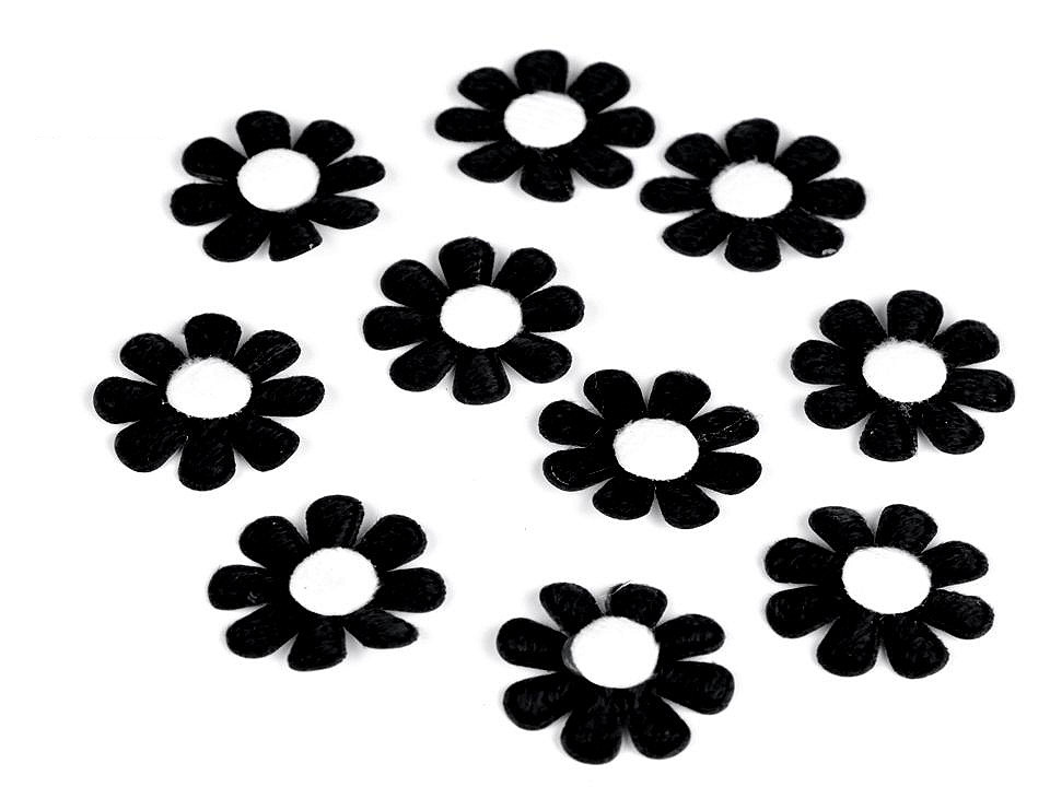 Felt flower ø2.7 cm - Yellow (5 Pieces)