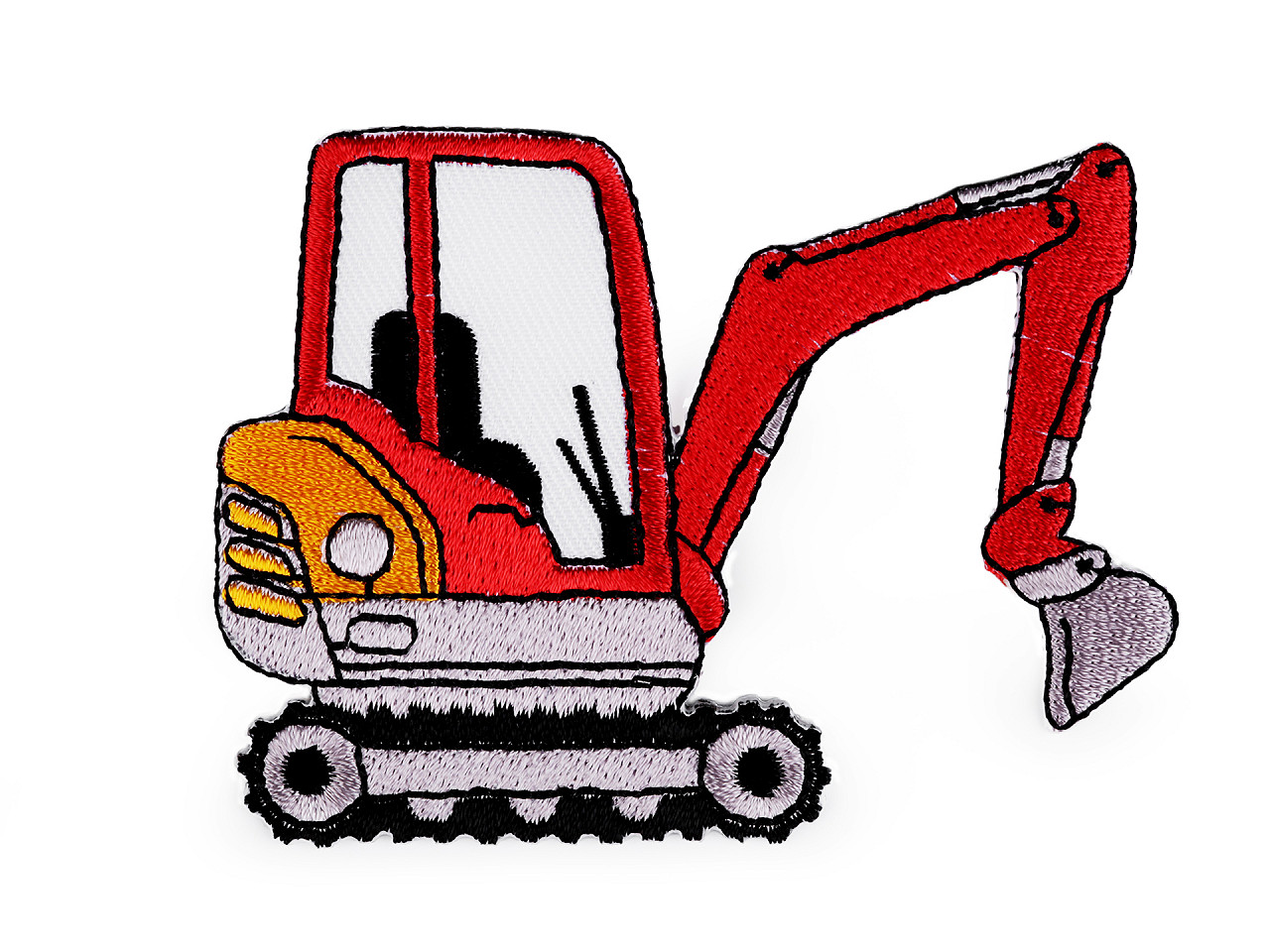 Iron on patch car, tractor, boat - Yellow light (1 Piece)