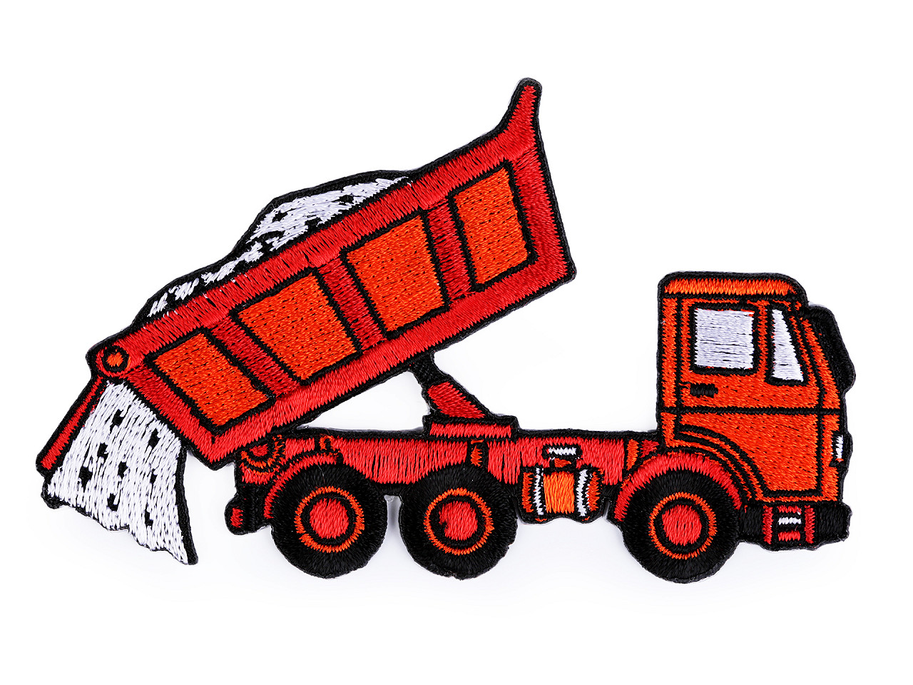 Iron on patch car, tractor, boat - Yellow light (1 Piece)