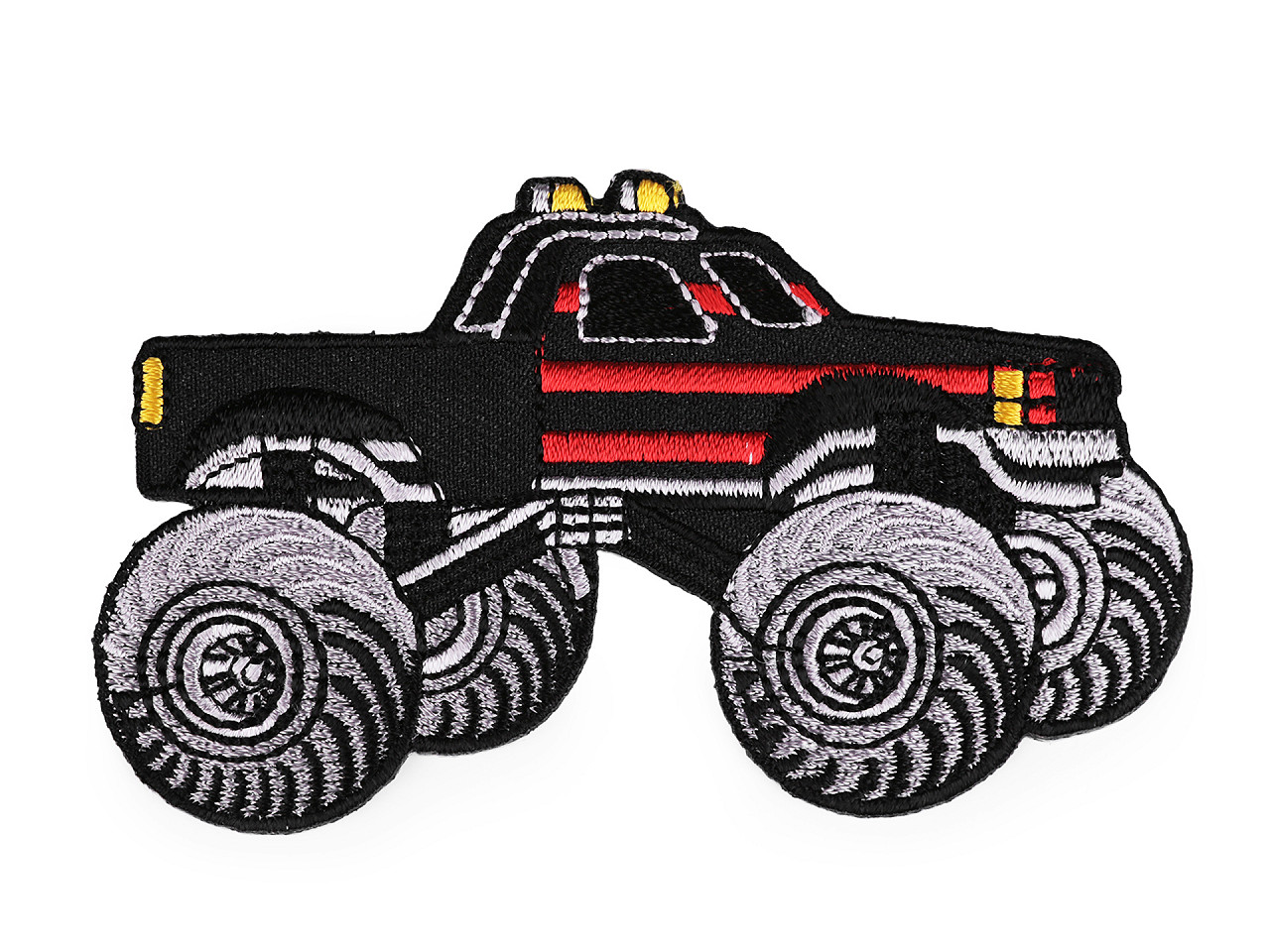 Iron on patch car, tractor, boat - Yellow light (1 Piece)