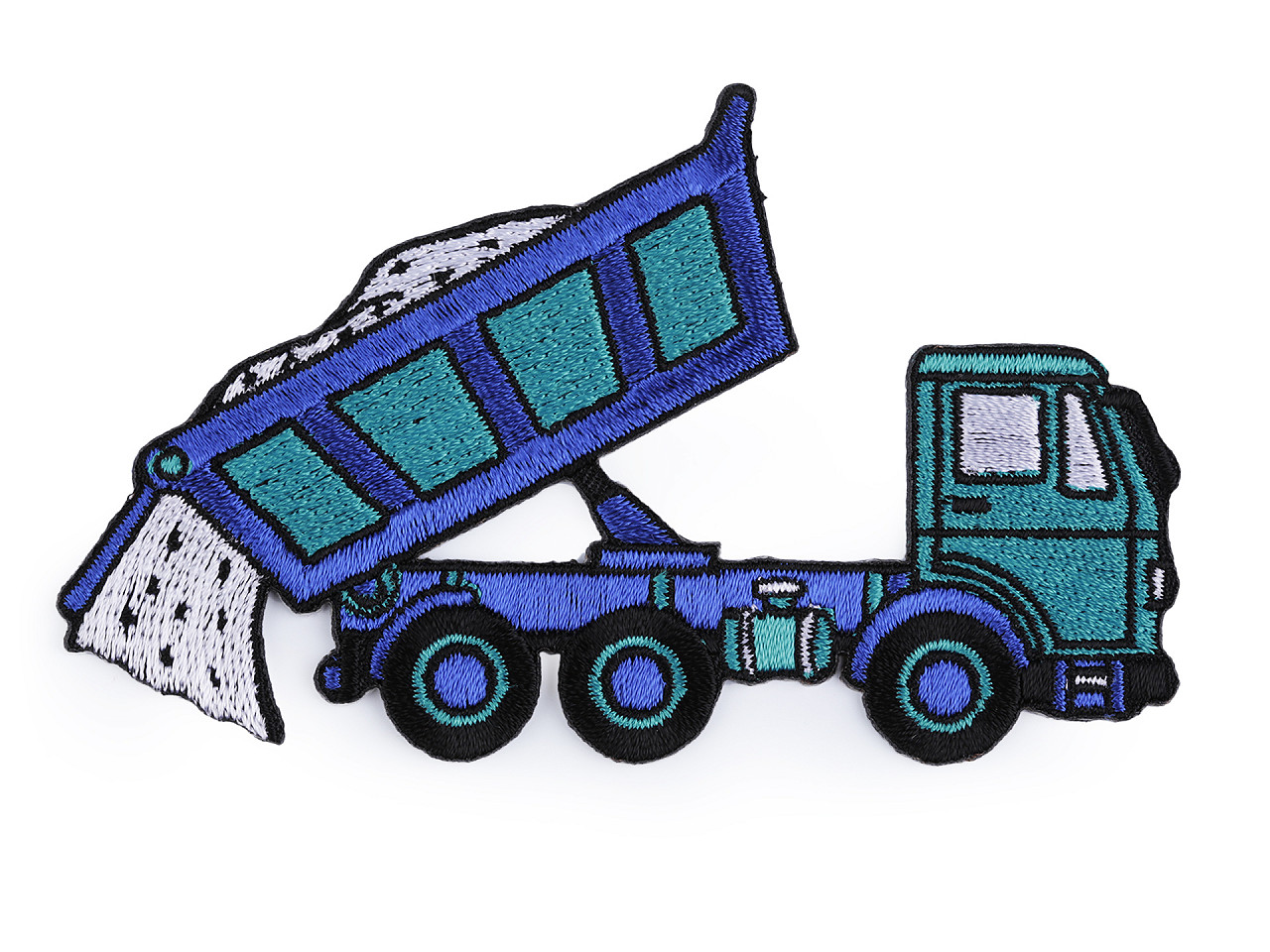 Iron on patch car, tractor, boat - Yellow light (1 Piece)