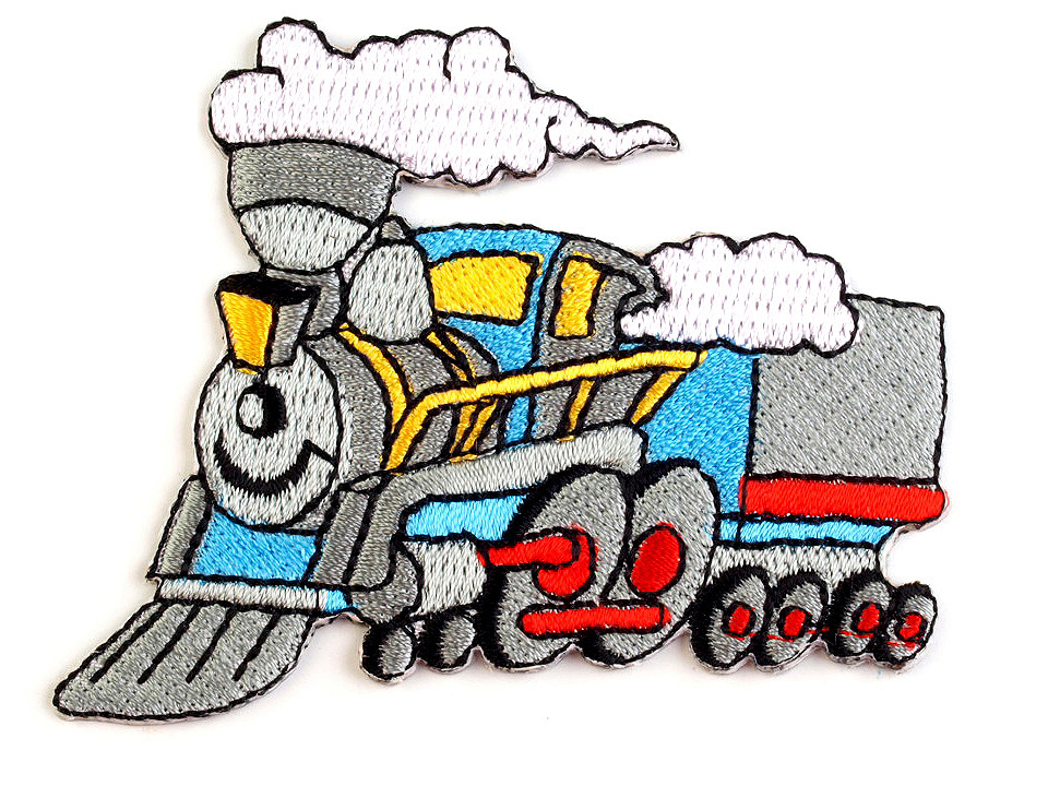 Iron on patch car, tractor, boat - Yellow light (1 Piece)