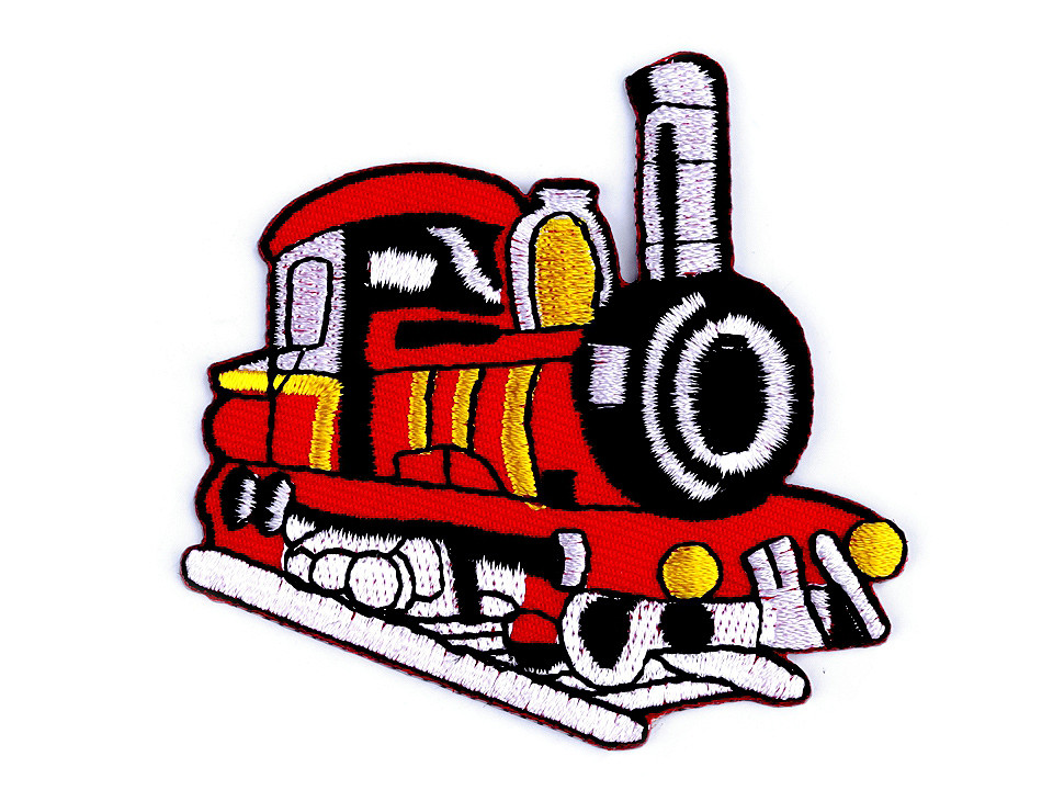 Iron on patch car, tractor, boat - Yellow light (1 Piece)