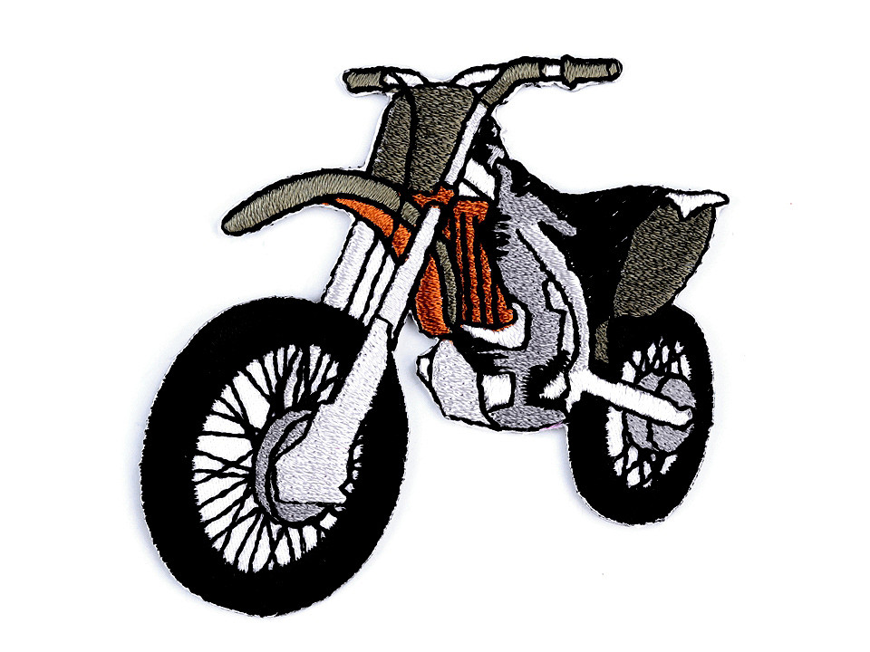 Iron on patch car, tractor, boat - Yellow light (1 Piece)