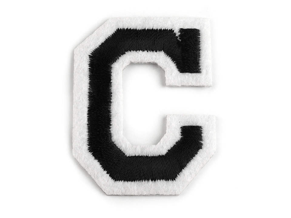 Iron on letters - Black (10 Pieces)