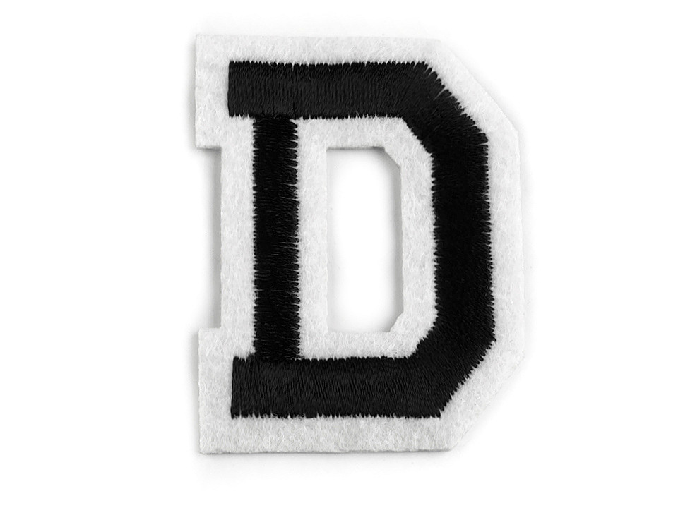 Iron on letters - Black (10 Pieces)