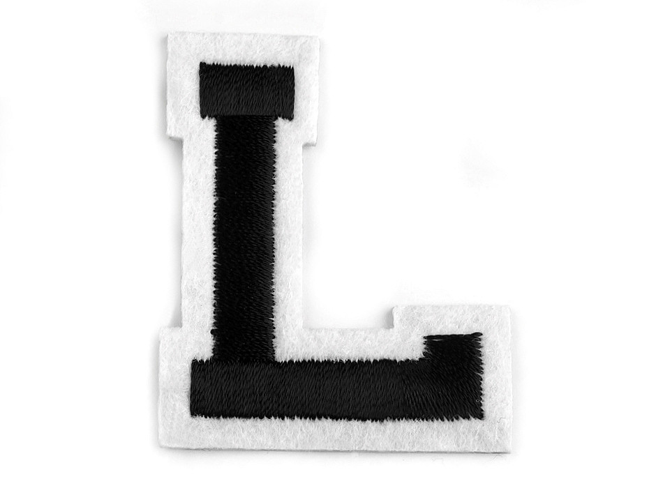 Iron on letters - Black (10 Pieces)