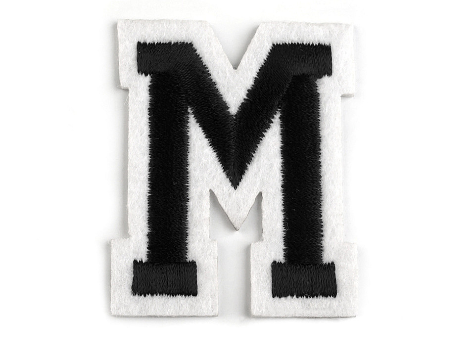 Iron on letters - Black (10 Pieces)