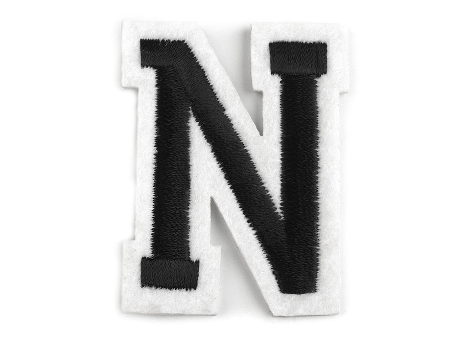 Iron on letters - Black (10 Pieces)