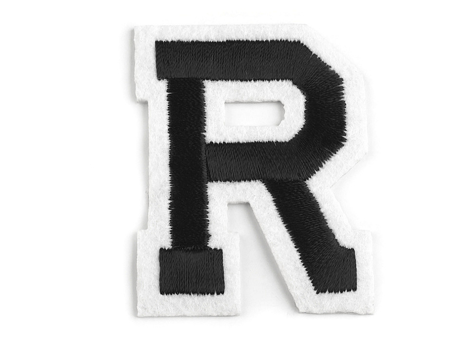 Iron on letters - Black (10 Pieces)