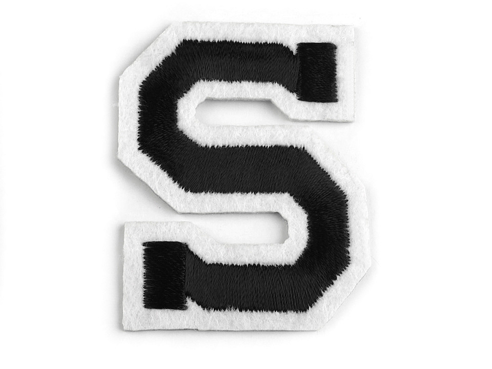 Iron on letters - Black (10 Pieces)