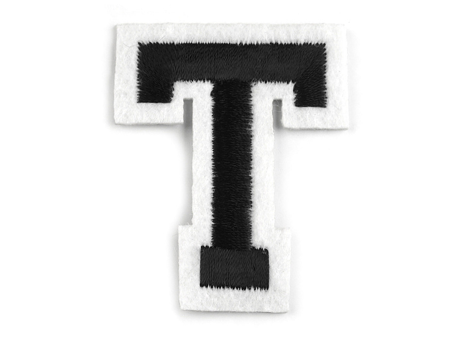 Iron on letters - Black (10 Pieces)